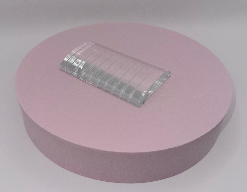 Oval glass Eyelash pallet