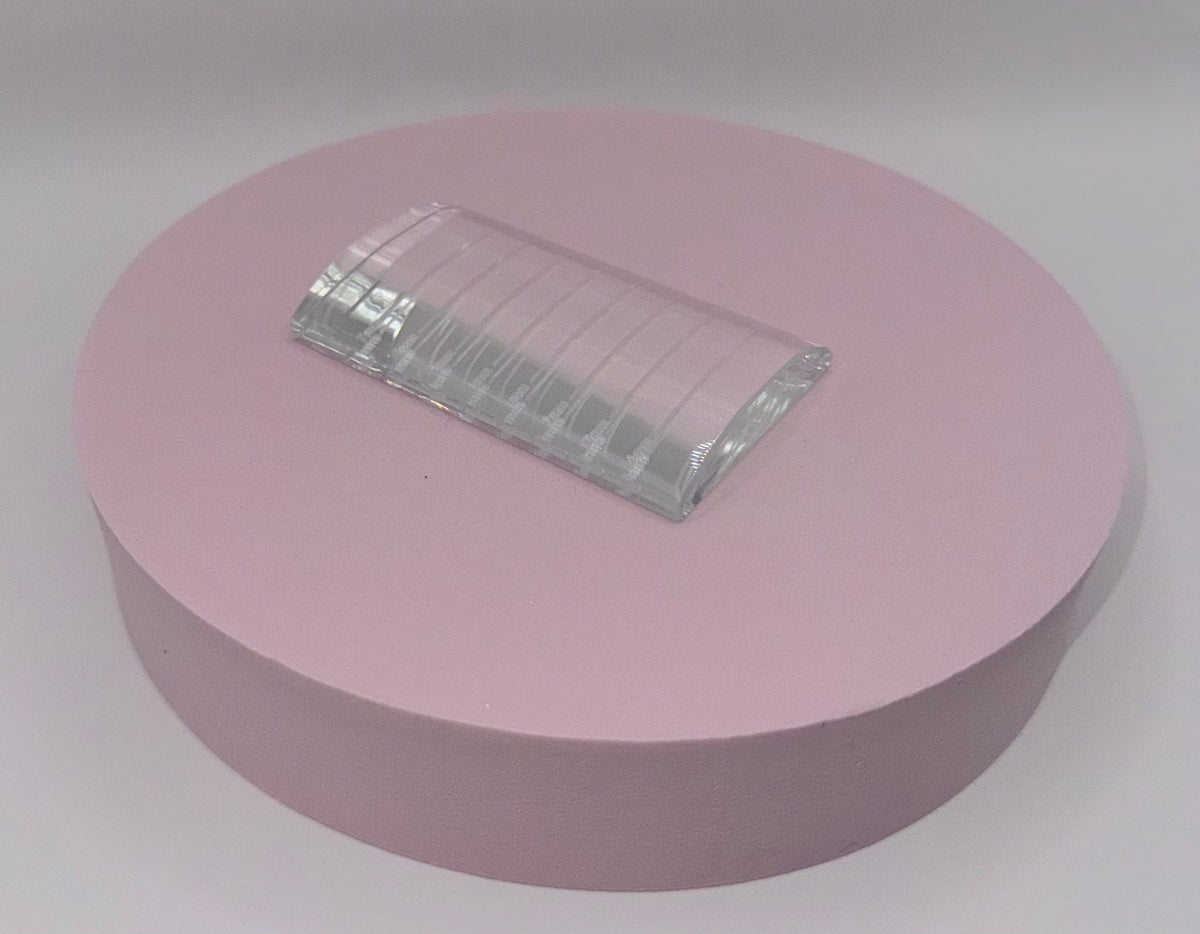 Oval glass Eyelash pallet